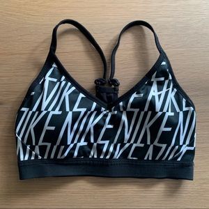 Nike Black and White Sports Bra